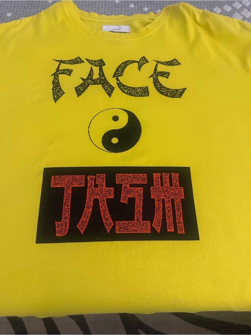 Facetasm  Japanese  T  oversize
 XL. 1998. ""Gross Face Mutations " Citron.